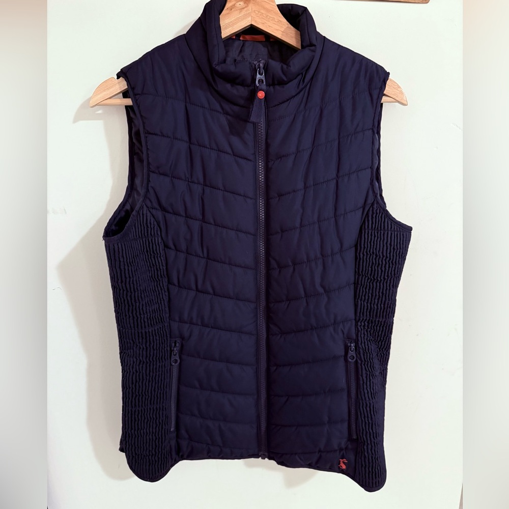 Joules Navy Puffer Vest - Women’s Size 8 Gorpcore Cottagecore Outdoors UK